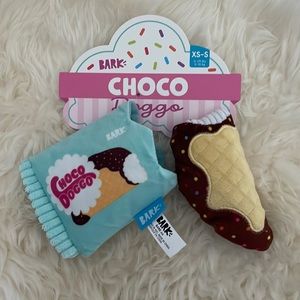BARK Choco Doggo Taco multi part dog toy for XS-S dogs